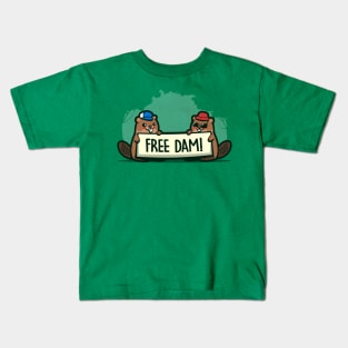 Free Dam! Kids T-Shirt